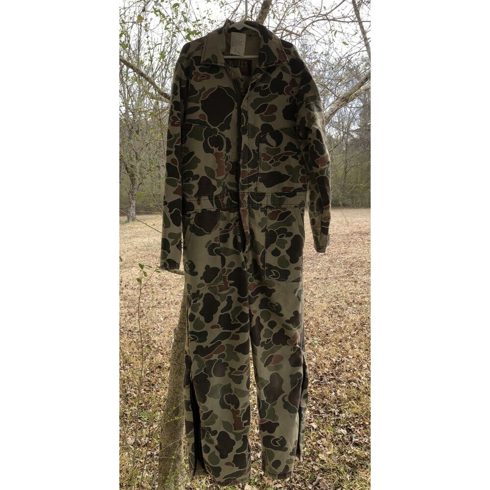 Vintage 90s Walls Frogskin Coveralls Made In The USA Hunting Kids Size 12